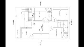 30x50 south facing house plan  3 bhk south facing house plan with parking [upl. by Zere]