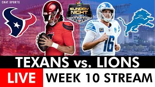 Texans vs Lions Live Streaming Scoreboard PlayByPlay Highlights amp Stats  NFL Week 10 On NBC [upl. by Xet]