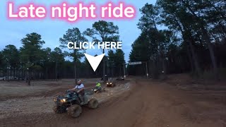 Riding around Muddy Bottoms Muddy Gras event at night Got Lost and found a group of Canams [upl. by Gnirps]