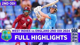 Highlights  West Indies v England  2nd ODI [upl. by Asital847]