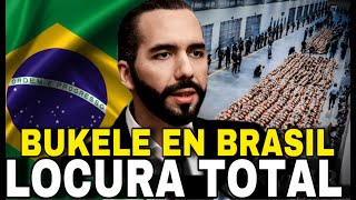 Nayib Bukele en BRASIL LOCURA TOTAL ES ACLAMADO PARA QUE IMPLEMENTE SU MÉTODO [upl. by Gnouh842]