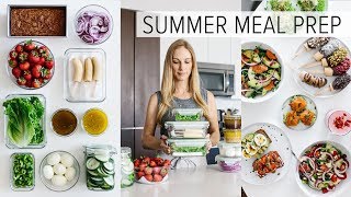 MEAL PREP for SUMMER  light amp fresh recipes  PDF guide [upl. by Acinomed487]