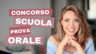 Concorso scuola  Prova orale e pratica [upl. by Knudson780]