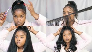 HOW TO Faux Sleek High Pony Tail EASY [upl. by Randee]