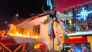 Krampus Show in Schladming 2024 [upl. by Aihcsrop]