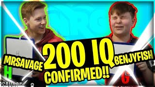 MrSavage Fortnite IQ Test with BenjyFishy Faces Revealed [upl. by Eimmij]