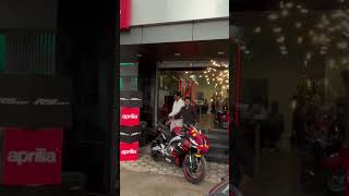 Taking delivery of aprilia RS 457❤️🥳 [upl. by Laud]