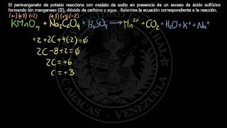 Balanceo RedOx en medio ácido  12  UCV [upl. by Siraf154]