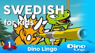 Learn Swedish for kids  ‪Animals  Online Swedish lessons for kids  Dinolingo [upl. by Chadwick674]