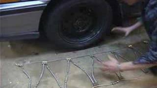 How to Install Tire Chains  How to Lay Out Tire Chains [upl. by Otecina]