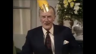 Fawlty Towers Christmas Special 1970s The Major Miss Gatsby Mike Yarwood comedy sketch [upl. by Aipmylo]