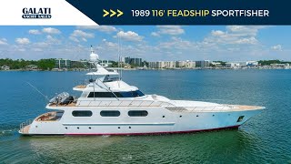 1989 116 Feadship Sport Fisher Yacht For Sale quotBossquot [upl. by Maice940]