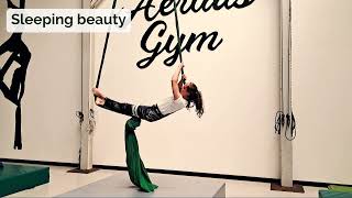 Aerial silks knot tricks Sleeping beauty [upl. by Hedveh]