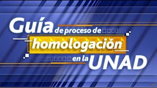 Guia del proceso de Homologación [upl. by Hooge]