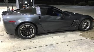 12 Half mile 2010 Grand Sport Corvette AampA kit FSP tune [upl. by Nwahsak]