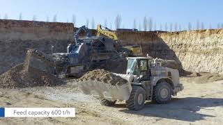 Mobile Jaw Crusher Crushing limestone in Viabon France MOBICAT MC 125 RR  KLEEMANN [upl. by Asilegna]