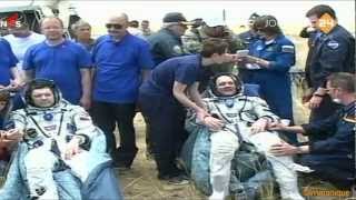 André Kuipers Dutch astronaut  The Soyuz has landed July 1 2012 [upl. by Lynch904]