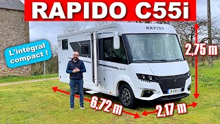 Un intégral compact et spacieux  le nouveau campingcar RAPIDO C55i [upl. by Maure]