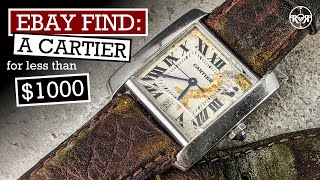 Broken Cartier from eBay  Vintage Cartier Tank Restoration for less than 1000 [upl. by Flora381]