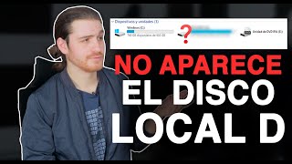 ¿Disco Local D NO APARECE en Windows 10 Resuelto con 5 Soluciones [upl. by Htabazile]