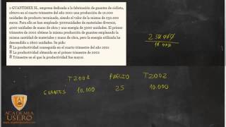 Problema de productividad 03 GUANTIMEX Economía 2º Bachillerato [upl. by Tawney]