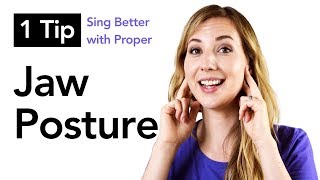 1 Tip to Find Proper Jaw Posture for Singing [upl. by Netfa884]