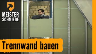 HORNBACH Meisterschmiede  Trennwand bauen [upl. by Anotal194]