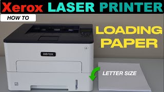 Xerox Printer Loading Paper Tray With Letter Size Plain Paper [upl. by Den]