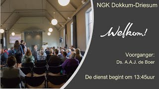 Live uitzending kerkdienst zondagmiddag 10112024  NGK Dokkum  Driesum [upl. by Clement999]