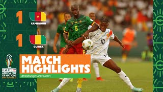 HIGHLIGHTS  Cameroon 🆚 Guinea TotalEnergiesAFCON2023  MD1 Group C [upl. by Auston]