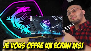 MSI OPTIX G32CQ4 UN EXCELLENT ÉCRAN 1440P 165HZ et je vous le fait gagner D [upl. by Esital211]