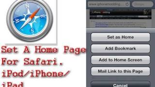 How To Set A Homepage In Safari On Your iPodiPhoneiPad [upl. by Eleonora]