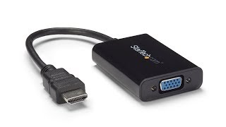 HDMI to VGA Video Adapter Converter with Audio  HD2VGAA2  StarTechcom [upl. by Robbi589]