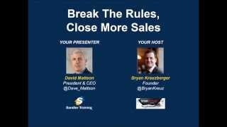 Break The Rules Close More Sales Webinar [upl. by Yrrac775]