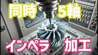 【同時5軸マシニングセンター】【インペラ 加工】加工の未来！最先端技術で作るインペラ加工工場に潜入。 [upl. by Dnalevelc]