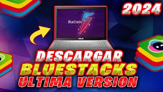 Cómo Descargar BLUESTACKS Para PC 2024 ✅ Ultima Versión🔥bien explicado [upl. by Lenny]