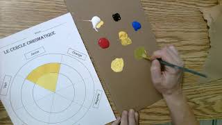 Cercle chromatique  couleur primaire et secondaire [upl. by Nomyt]