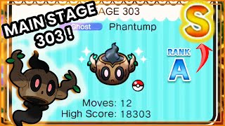 Pokemon Shuffle  Main Stage 303  Phantump ItemlessRematch for the S [upl. by Navanod]