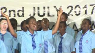 Thika school for the blind perfoming Evelyn Wanjirus song Mungu mkuu the kmf 2017 [upl. by Galanti]