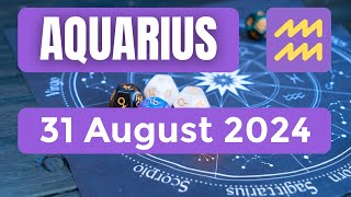 Aquarius horoscope  Aquarius Horoscope for Today 31 August 2024 [upl. by Kelula]