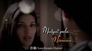 💕Maiyai Pola Naanum Kannil Seravendum💕  A R Rahman  Whatsapp Status  by Love Googles Channel [upl. by Uot712]