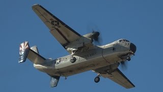 Grumman C2A Greyhound162175 NAF Atsugi January 11 2017 [upl. by Giff]