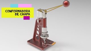 1Conformadora de ChapaCUERPO  Autodesk Inventor [upl. by Aihsrop]