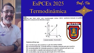 Resolução da prova EsPCEx Termodinâmica [upl. by Dituri]