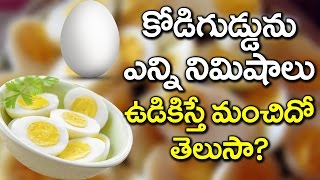 MUST KNOW  How Long Should You Boil An Egg  Egg Boiling Time Scientifically Proved  V Tube Telugu [upl. by Airotkiv]