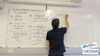 Matematik 2 MULTIPLIKATION AV PARENTESER KVADRERINGSREGLERNA OCH KONJUGATREGELN [upl. by Drucill389]