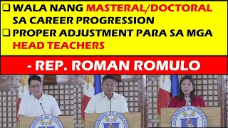 WALA NANG MASTERALDOCTORAL SA CAREER PROGRESSIONPROPER ADJUSTMENT for HEAD TEACHERSwildtvoreg [upl. by Anabal262]