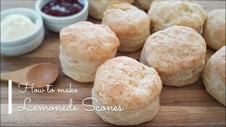 Easy Lemonade Scones  only 4 ingredients [upl. by Analihp]