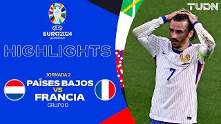 HIGHLIGHTS  Países Bajos vs Francia  UEFA EURO 2024  J2  TUDN [upl. by Anaile166]