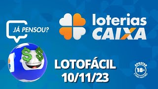 Resultado da Lotofácil  Concurso nº 2951  10112023 [upl. by Kermy]